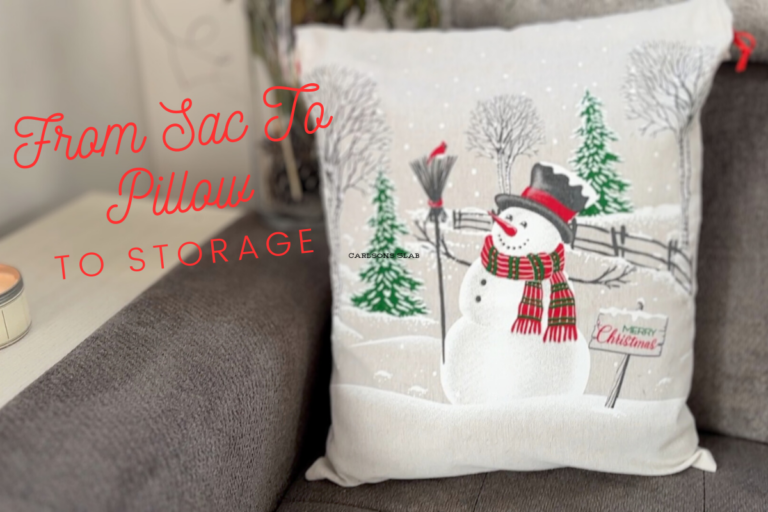 Storage christmas pillow cover